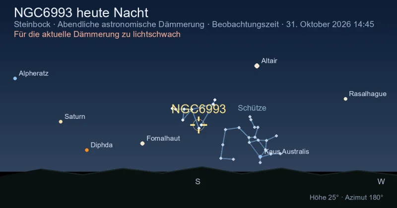 NGC6993 heute Nacht