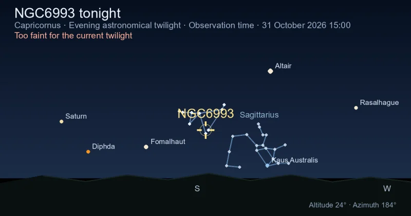 NGC6993 tonight