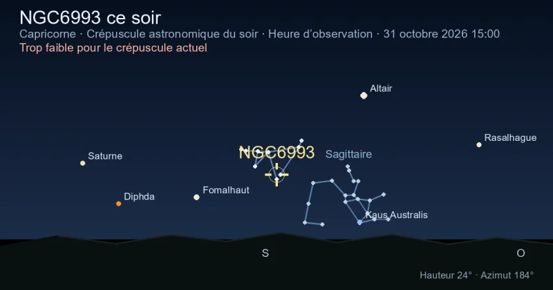 NGC6993 ce soir