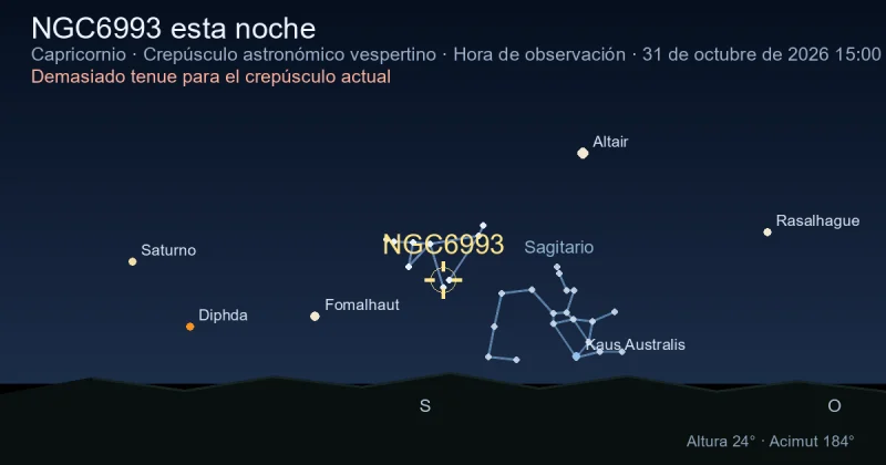 NGC6993 esta noche