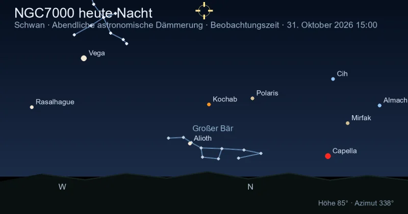 NGC7000 heute Nacht
