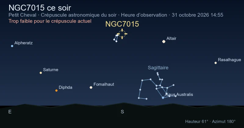 NGC7015 ce soir