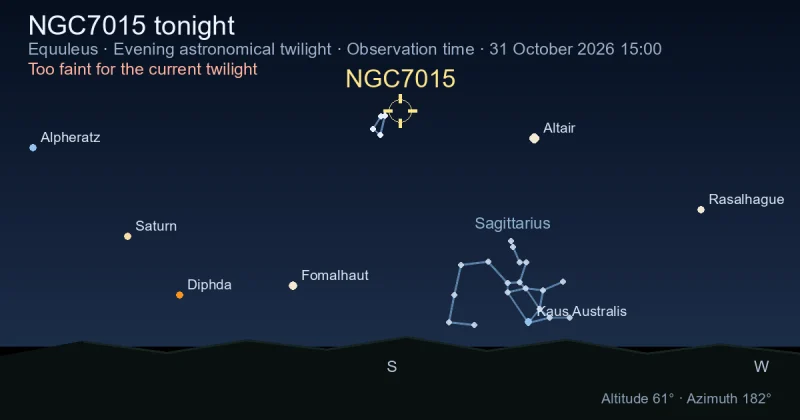 NGC7015 tonight