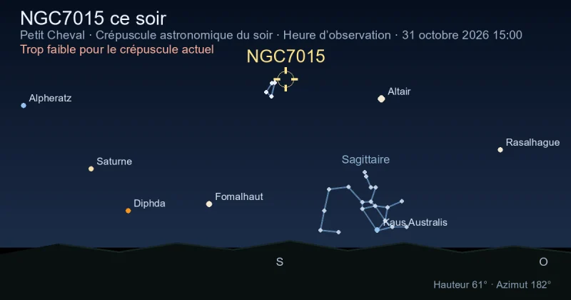 NGC7015 ce soir