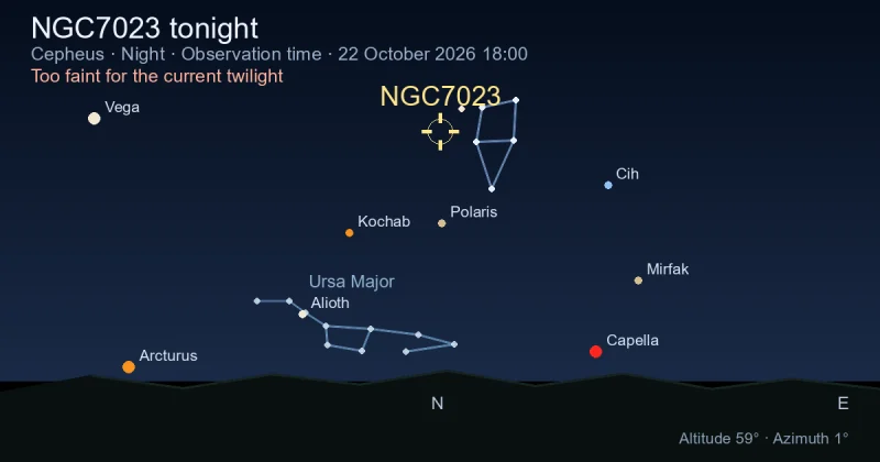 NGC7023 tonight