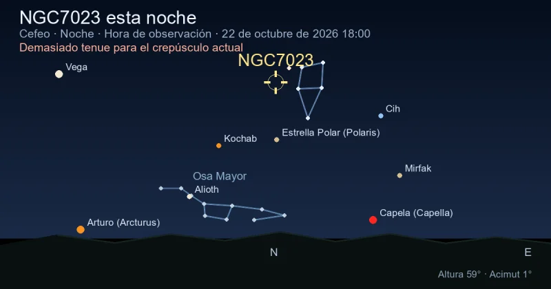 NGC7023 esta noche
