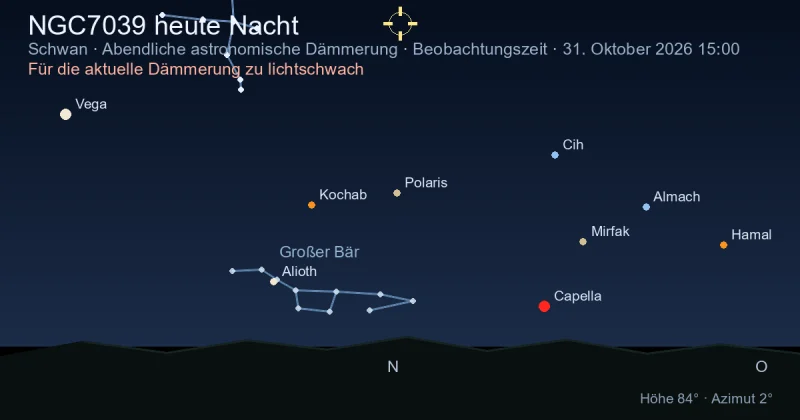 NGC7039 heute Nacht