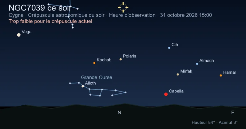 NGC7039 ce soir