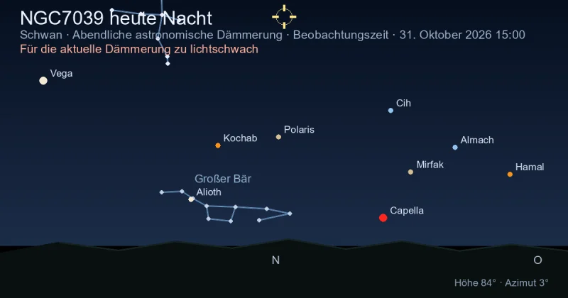 NGC7039 heute Nacht