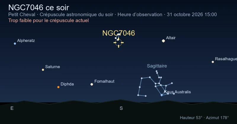 NGC7046 ce soir