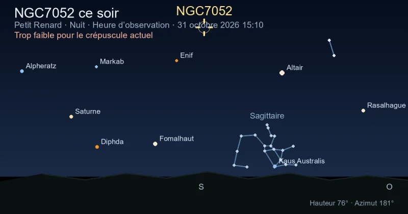 NGC7052 ce soir