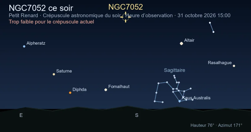 NGC7052 ce soir