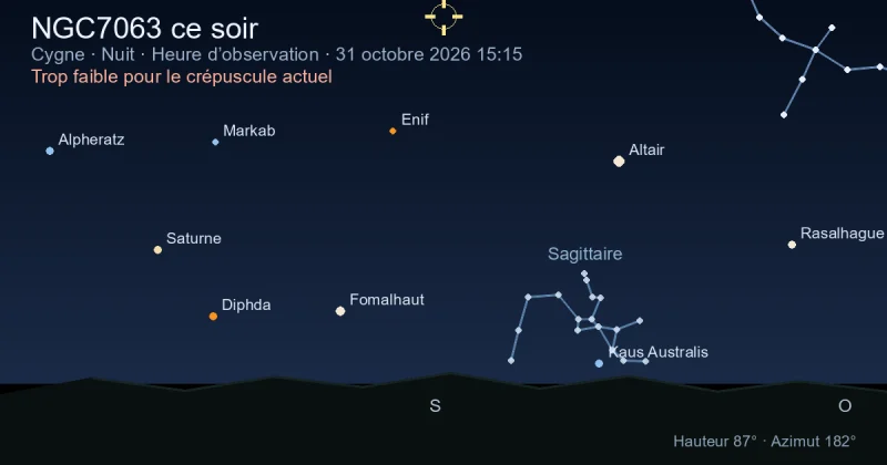 NGC7063 ce soir