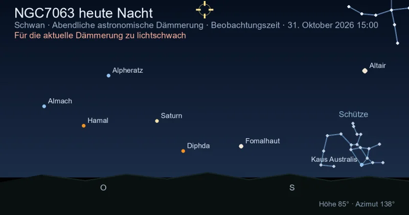 NGC7063 heute Nacht