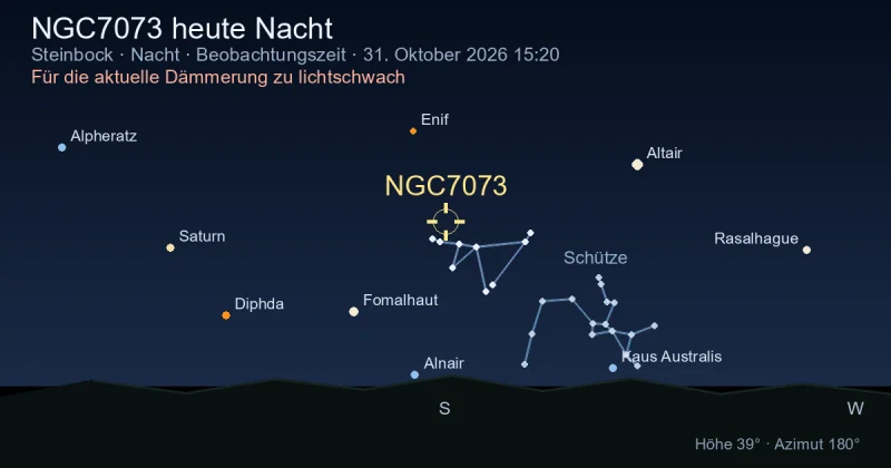NGC7073 heute Nacht