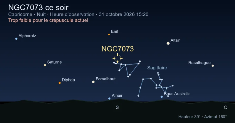 NGC7073 ce soir