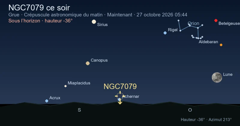 NGC7079 ce soir