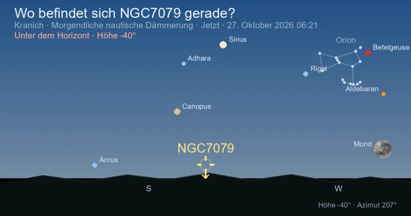 Wo befindet sich NGC7079 gerade?
