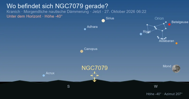 Wo befindet sich NGC7079 gerade?