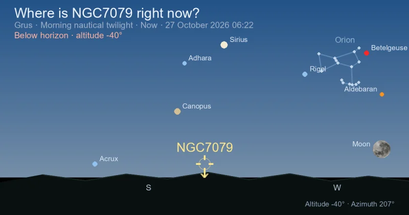 Where is NGC7079 right now?