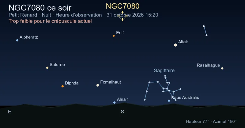 NGC7080 ce soir