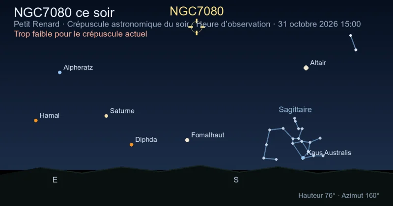 NGC7080 ce soir