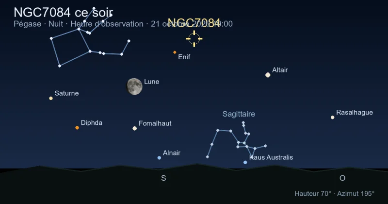 NGC7084 ce soir