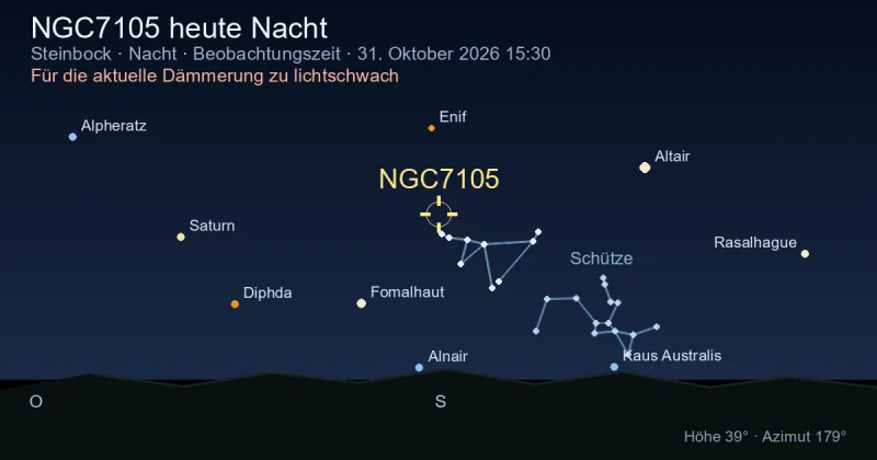NGC7105 heute Nacht