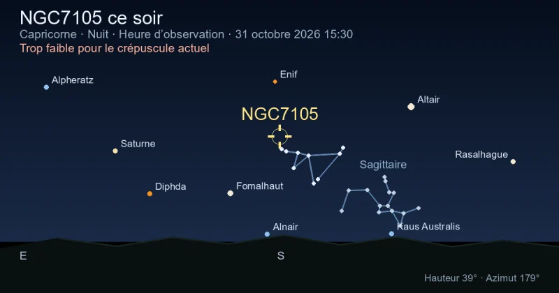 NGC7105 ce soir