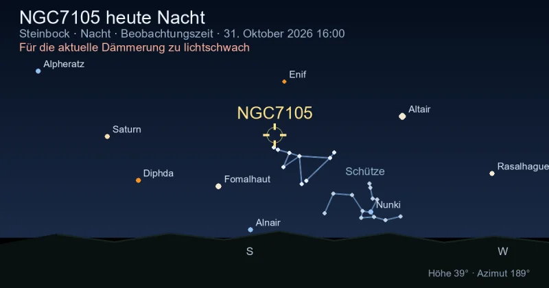 NGC7105 heute Nacht