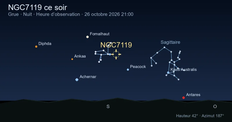 NGC7119 ce soir