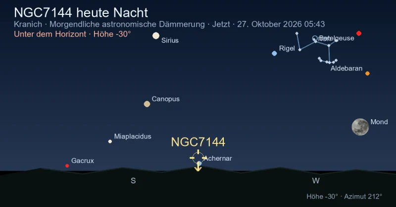 NGC7144 heute Nacht