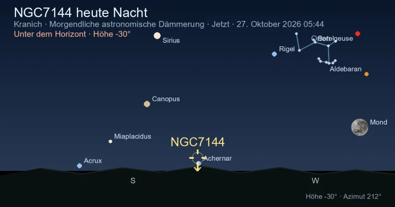 NGC7144 heute Nacht