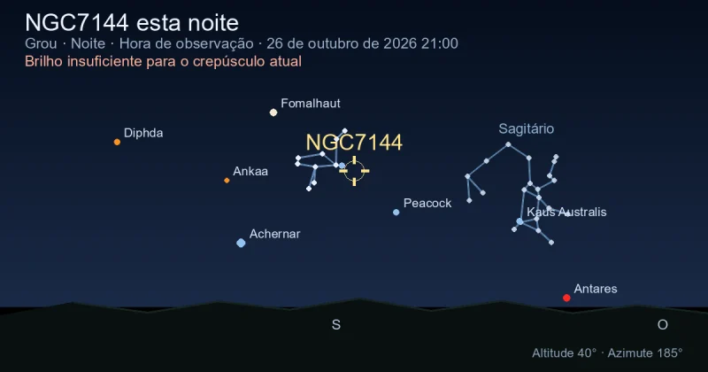NGC7144 esta noite