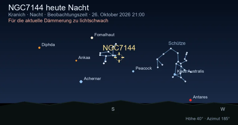 NGC7144 heute Nacht