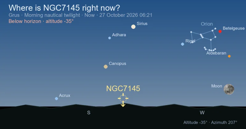 Where is NGC7145 right now?