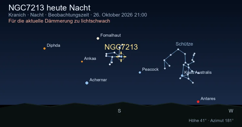 NGC7213 heute Nacht