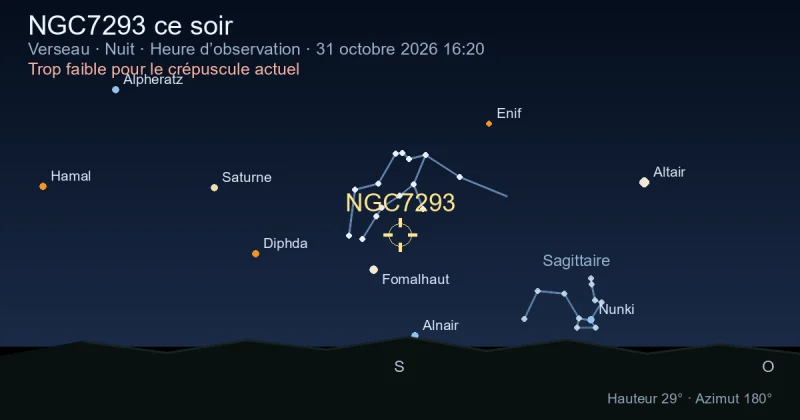 NGC7293 ce soir