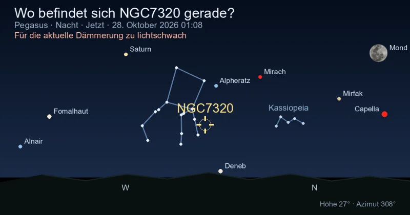 Wo befindet sich NGC7320 gerade?