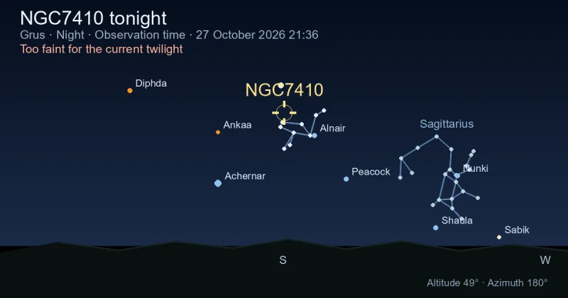 NGC7410 tonight