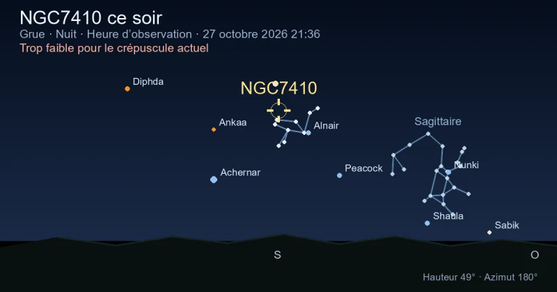 NGC7410 ce soir
