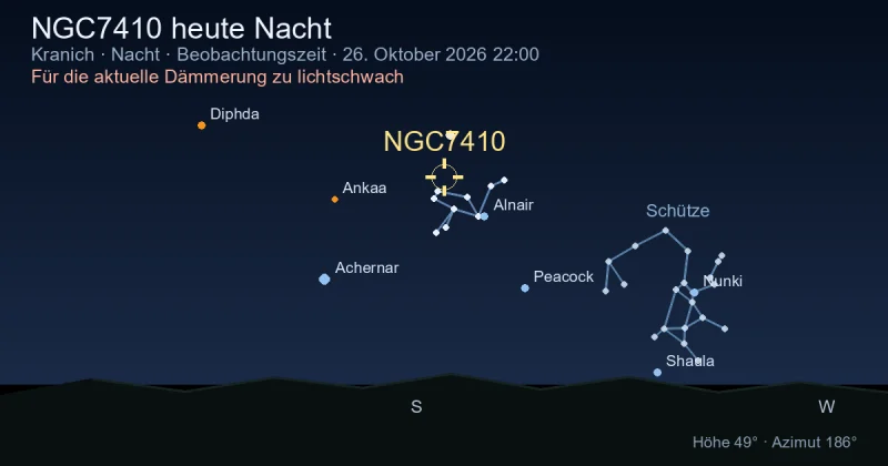 NGC7410 heute Nacht