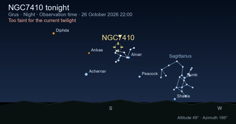 NGC7410 tonight