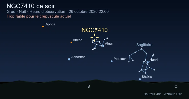 NGC7410 ce soir