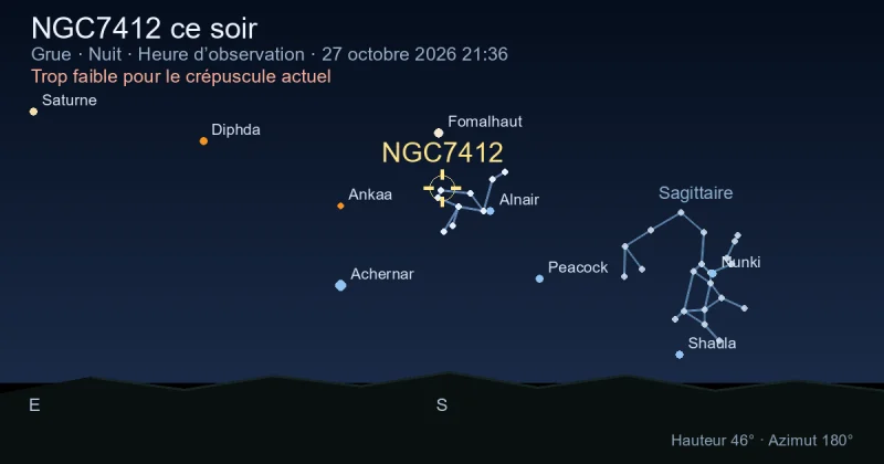 NGC7412 ce soir