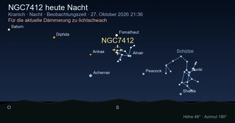 NGC7412 heute Nacht