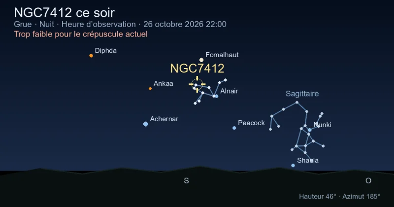 NGC7412 ce soir