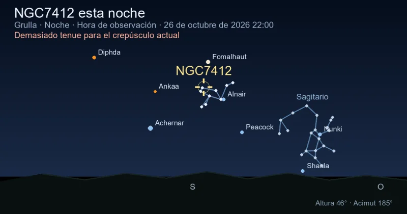 NGC7412 esta noche