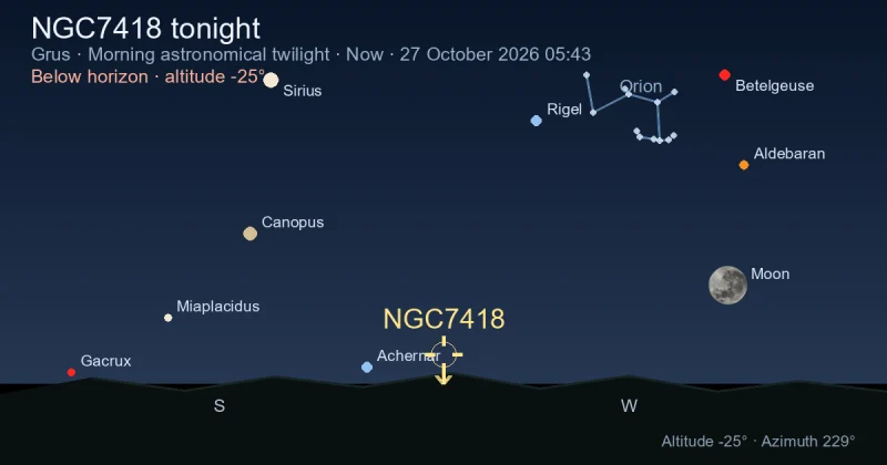 NGC7418 tonight