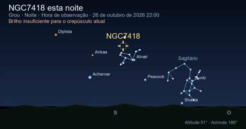 NGC7418 esta noite